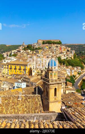 Ragusa Ibla, Val di noto, Patrimonio dell'Umanità dell'UNESCO, Sicilia, Italia, Europa Foto Stock