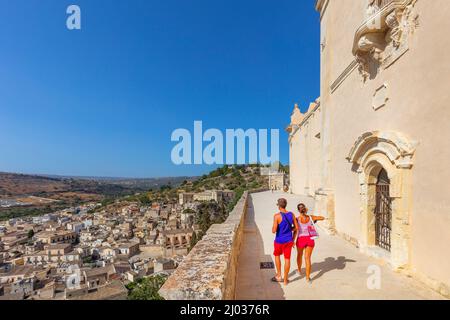 Chiesa di San Matteo, Scicli, Val di noto, Patrimonio dell'Umanità dell'UNESCO, Ragusa, Sicilia, Italia, Europa Foto Stock