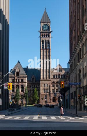 Old City Hall, Queen Street West, Toronto, Ontario, Canada, Nord America Foto Stock