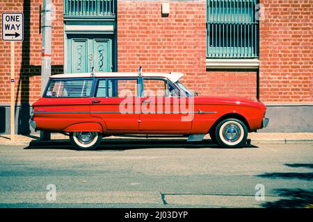 Ford Falcon Station Wagon, auto d'epoca Foto Stock