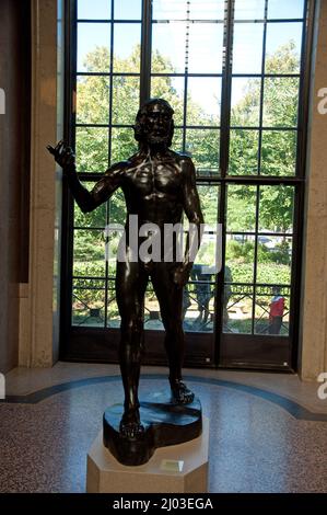 "Giovanni Battista, predicazione" di Rodin, Rodin Museum, Philadelphia, Pennsylvania, USA Foto Stock