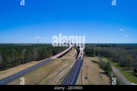 Generale W.K. Wilson Jr. Bridge, noto anche come Dolly Parton Bridge Foto Stock