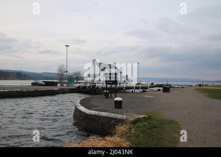 Fine del canale caledoniano vicino a Inverness Foto Stock