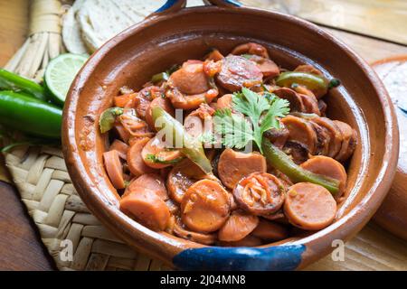 Stufato di salsiccia tradizionale messicana Foto Stock