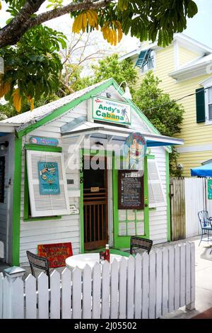 Andy’s Cabana a Bahama Village, Old Town, Key West, Florida, USA Foto Stock