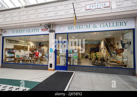 Surrey Heath Museum and Gallery a Camberley, Surrey, Inghilterra, Regno Unito Foto Stock