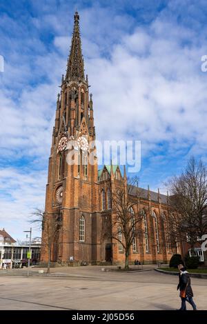 "La grande chiesa" nel centro di Bremerhaven in Germania Foto Stock