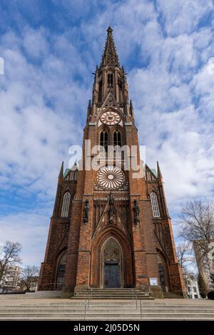 "La grande chiesa" nel centro di Bremerhaven in Germania Foto Stock