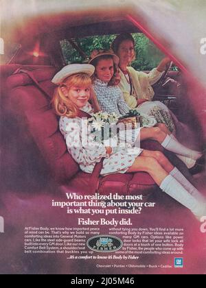 Vintage 25 Febbraio 1974 Magazine 'Sports Illustrated' Advert, USA Foto Stock