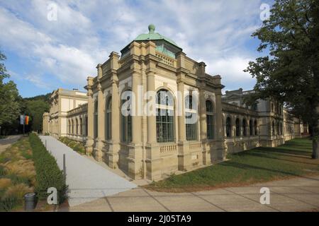 Ingresso neo-barocco a Bad Kissingen, Baviera, Germania Foto Stock