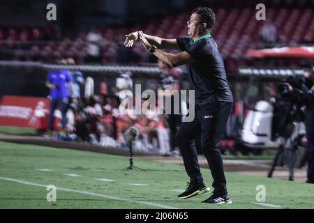 San Paolo, Brasile. 17th Mar 2022. SP - Sao Paulo - 03/16/2022 - COPA DO BRASIL 2022, SAO PAULO X MANAUS - Manaus allenatore durante una partita contro Sao Paulo allo stadio Morumbi per il campionato Copa do Brasil 2022. Foto: Ettore Chiereguini/AGIF/Sipa USA Credit: Sipa USA/Alamy Live News Foto Stock