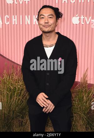 Los Angeles, Stati Uniti. 16th Mar 2022. Dumbfoundead sul tappeto rosso al Global Premiere Event di Apple 'Pachinko' tenuto presso l'Academy Museum di Los Angeles, CA il 16 marzo 2022. (Foto di Scott Kirkland/Sipa USA) Credit: Sipa USA/Alamy Live News Foto Stock