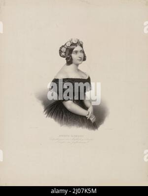 Principessa Augusta di Cambridge (1822-1916), Granduchessa di Mecklenburg-Strelitz. Museo: COLLEZIONE PRIVATA. Autore: JULIUS GIERE. Foto Stock