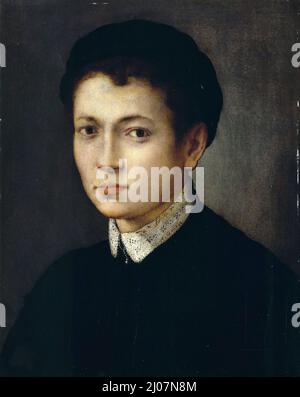 Ritratto di un giovane uomo. Museo: Accademia Carrara, Bergamo. Autore: Pier Francesco di Jacopo Foschi. Foto Stock