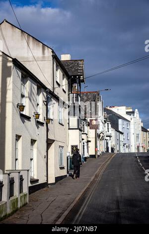 Chudleigh è un'antica città di lana situata all'interno dell'area del consiglio del distretto di Teignbridge di Devon, Inghilterra tra Newton Abbot ed Exeter. Foto Stock