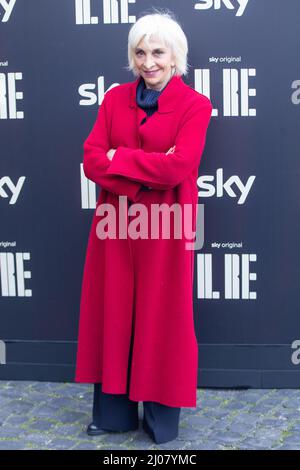 Roma, Italia. 16th Mar 2022. Anna Bonaiuto assiste alla fotocall della serie televisiva 'il Re' di Roma (Photo by Matteo Nardone/Pacific Press/Sipa USA) Credit: Sipa USA/Alamy Live News Foto Stock