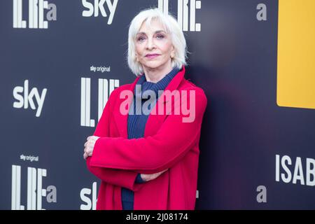 16 marzo 2022, Roma, Italia: Anna Bonaiuto partecipa alla fotocellula della serie televisiva ''il Re'' a Roma (Credit Image: © Matteo Nardone/Pacific Press via ZUMA Press Wire) Foto Stock