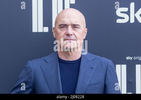 16 marzo 2022, Roma, Italia: Luca Zingaretti partecipa alla fotocellula della serie televisiva ''il Re'' a Roma (Credit Image: © Matteo Nardone/Pacific Press via ZUMA Press Wire) Foto Stock