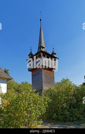 Freilichtmuseum, Bauernhofmuseum, Skanzen, Szentendrei Szabadtéri Néprajzi Múzeum, Regione Tisza, Theiß, Glockenturm Foto Stock