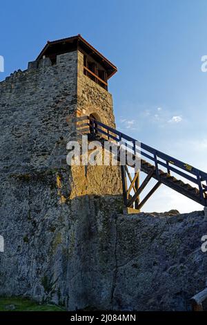 Burg, Visegrádi fellegvár, 13. Jahrhundert Foto Stock