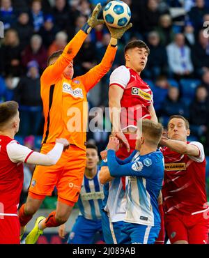 Cliftonville Vs Coleraine, finale della Coppa di Lega di Bet McLean, 13th marzo 2022 Foto Stock