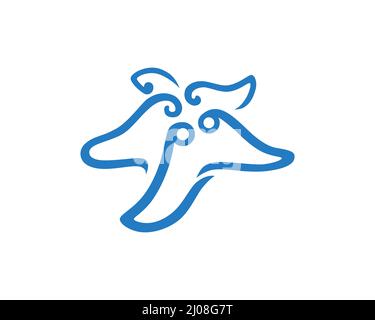 Starfish semplice ornamentale Illustrazione Vettoriale