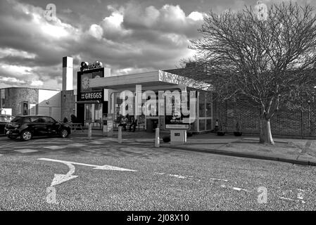 Washington MOTO Motorway Service Station sulla A1(M) nella contea di Durham, Inghilterra Regno Unito Foto Stock