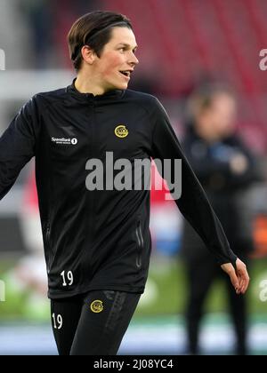 Alkmaar, Paesi Bassi. 17th Mar 2022. ALKMAAR, PAESI BASSI - MARZO 17: Sondre Brunstad FET di FK Bodo Glimt durante la UEFA Conference League - Round of 16 match tra AZ Alkmaar e FK Bodo Glimt allo stadio AFAS il 17 Marzo 2022 ad Alkmaar, Paesi Bassi (Photo by Patrick Goosen/Orange Pictures) Credit: Orange Pics BV/Alamy Live News Foto Stock