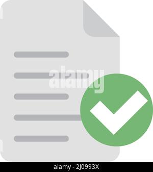 Controllo dei documenti. Verifica dei documenti aziendali. Vettori modificabili. Illustrazione Vettoriale