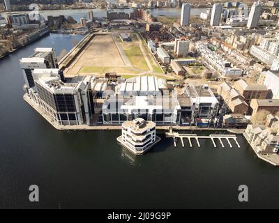 Millwall Inner and Outer Dock, Isola dei cani, Londra Foto Stock