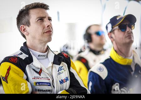 Florida, Stati Uniti. 17th Mar 2022. MILNER Tommy (usa), Corvette Racing, Chevrolet Corvette C8. Credit: Independent Photo Agency/Alamy Live News Foto Stock