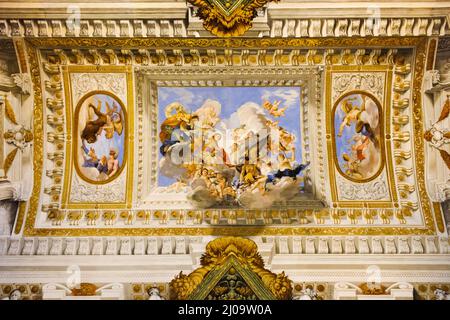 Interno di Palazzo Pitti, murale, Firenze, Regione Toscana, Italia Foto Stock
