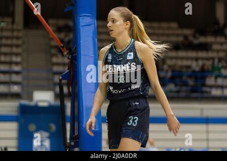 Leganes, Madrid, Spagna. 16th Mar 2022. TEREZIA PALENIKOVA durante la partita spagnola Liga Femenina Endesa tra Innova-TSN Leganes e Spar Gran Canaria al Pabellon Europa di Leganes. Credit: ZUMA Press, Inc./Alamy Live News Foto Stock