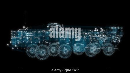 Army Rocket artiglieria sistema. Concetto militare Foto Stock