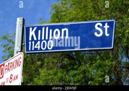 North Hollywood, California, USA 17th Marzo 2022 l'ex/Final Home di Actor Herve Villachaize dove si suicidò a 11537 Killion Street a North Hollywood, California, USA. Foto di Barry King/Alamy Stock Foto Foto Stock