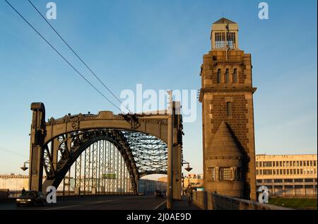 Pietro il Grande Ponte Grande Ponte tramonto Foto Stock