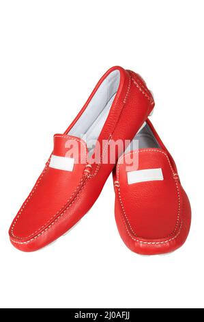 Scarpe basse rosse Foto Stock