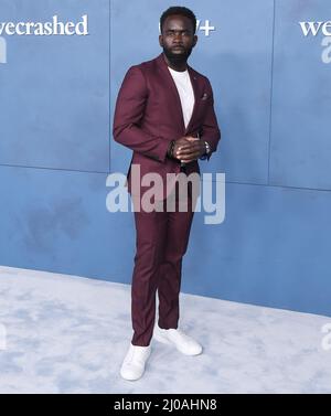 Los Angeles, Stati Uniti. 17th Mar 2022. Jimmy Akingbola arriva al WECRASHED Los Angeles Premiere di Apple TV, tenuto presso l'Academy Museum di Los Angeles, CA giovedì 17 marzo 2022. (Foto di Sthanlee B. Mirador/Sipa USA) Credit: Sipa USA/Alamy Live News Foto Stock