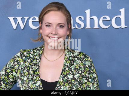 Los Angeles, Stati Uniti. 17th Mar 2022. Natalie Sandy arriva al WECRASHED di Apple TV Los Angeles Premiere tenuto presso l'Academy Museum di Los Angeles, CA Giovedi' il '17 Marzo 2022. (Foto di Sthanlee B. Mirador/Sipa USA) Credit: Sipa USA/Alamy Live News Foto Stock