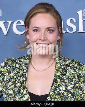 Los Angeles, Stati Uniti. 17th Mar 2022. Natalie Sandy arriva al WECRASHED di Apple TV Los Angeles Premiere tenuto presso l'Academy Museum di Los Angeles, CA Giovedi' il '17 Marzo 2022. (Foto di Sthanlee B. Mirador/Sipa USA) Credit: Sipa USA/Alamy Live News Foto Stock