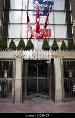 Facciata della banca della nuova scozia a toronto canada Foto Stock