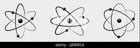 Set di icone Atom Illustrazione Vettoriale