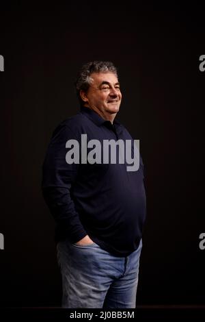 Potsdam, Germania. 17th Mar 2022. GERD Nefzer, artista tedesco di effetti speciali, ha girato in uno studio a Potsdam-Babelsberg. Credit: Carsten Koall/dpa/Alamy Live News Foto Stock