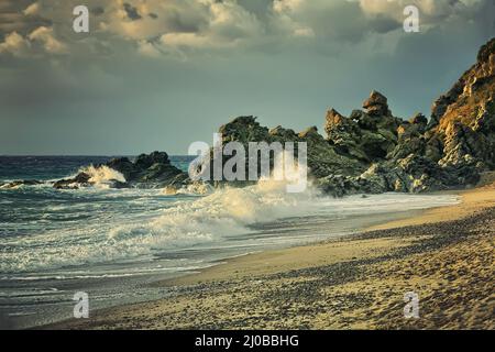 Bellissimo paesaggio marino. Composizione della natura Foto Stock