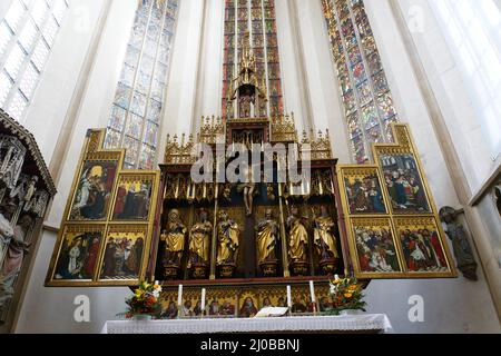 Altare maggiore, Chiesa di San Giacobbe Foto Stock