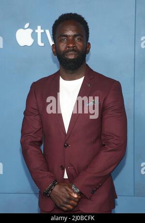 Los Angeles, Stati Uniti. 17th Mar 2022. Jimmy Akingbola alla prima mondiale di Apple TV di WeCrashed all'Academy Museum di Los Angeles, California, il 17 marzo 2022. Credit: Faye Sadou/Media Punch/Alamy Live News Foto Stock