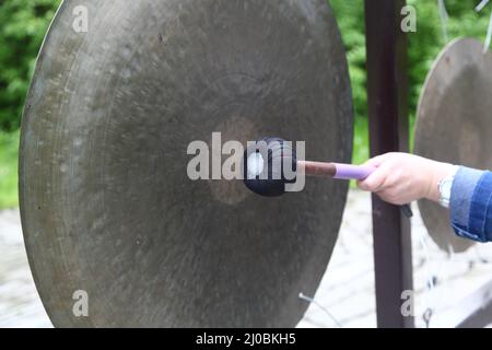 Gong Foto Stock