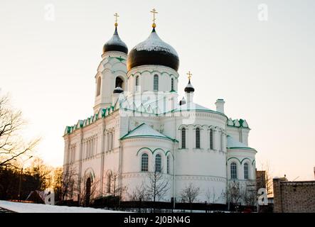 Cattedrale dell'Arcangelo Michele in Oranienbaum (Lomonosov), San Pietroburgo, Russia Foto Stock