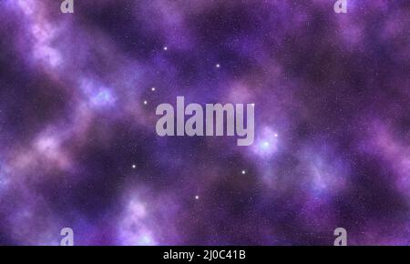 Costellazione di stelle Ofiuchus, cielo notturno, grappolo di stelle, spazio profondo, Serpentario, portatore serpente Foto Stock