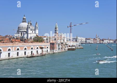 Vista sul canale, Venezia, Italia Foto Stock